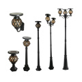 Aluminium Street Lighting Pole Solar Antique Lampe Post Outdoor Garten Dekorative Lichtstange